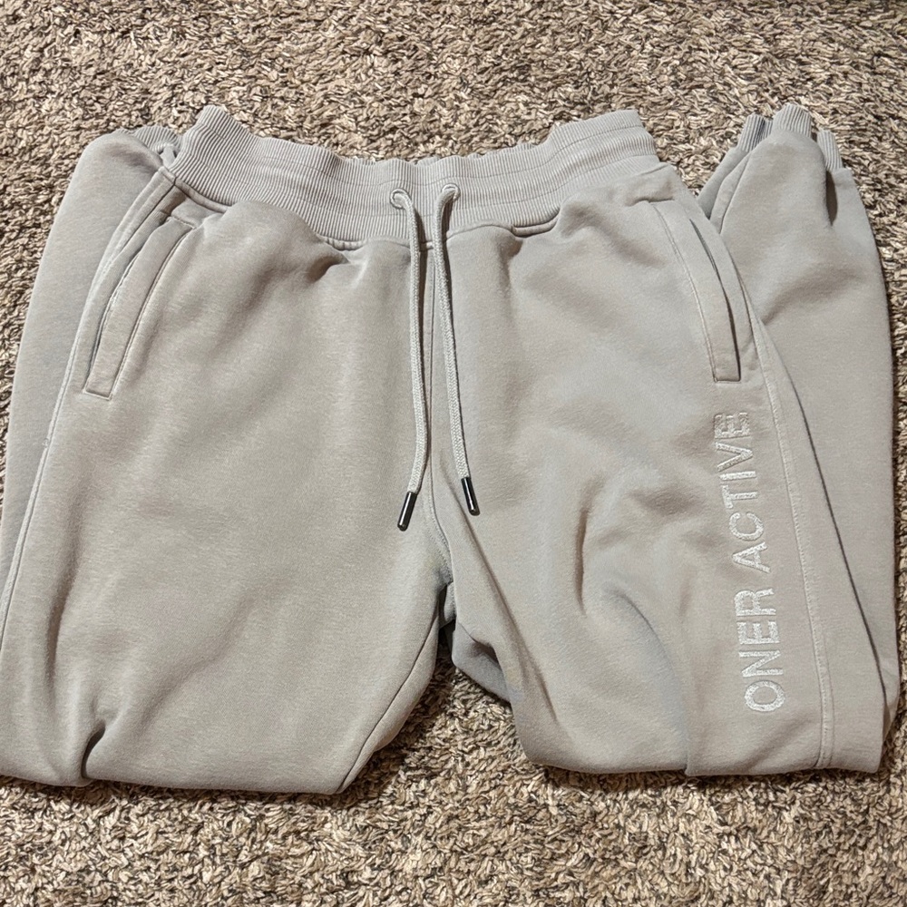 Oner Active - Size Small SHORT length, Joggers - Sand